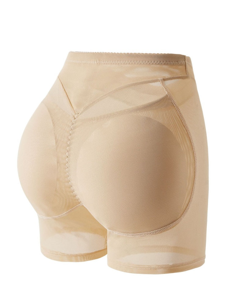 High Waisted Boxer Tummy Control Shaping Shorts With Sponge Pad