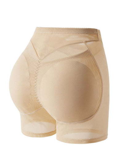 High Waisted Boxer Tummy Control Shaping Shorts With Sponge Pad
