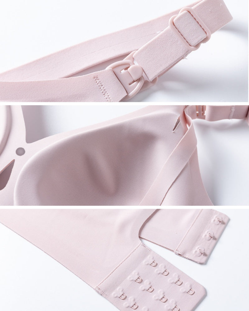 Anti Sagging Thin Seamless Large Size Nursing Bra with Front Closure