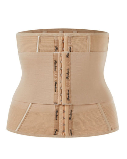Fajas Colombianas Double Layer Postpartum Waist Trainer With Hook And Eye