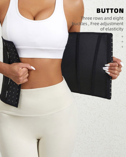 Fajas Colombianas Double Layer Postpartum Waist Trainer With Hook And Eye