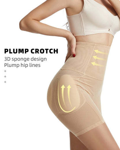 Curvy Hip Enhancer Breathable Mesh Tummy Control Shaping Shorts