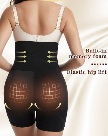 8 Breasted Hooks High Compression Tummy Control Butt Lifting Shaping Shorts